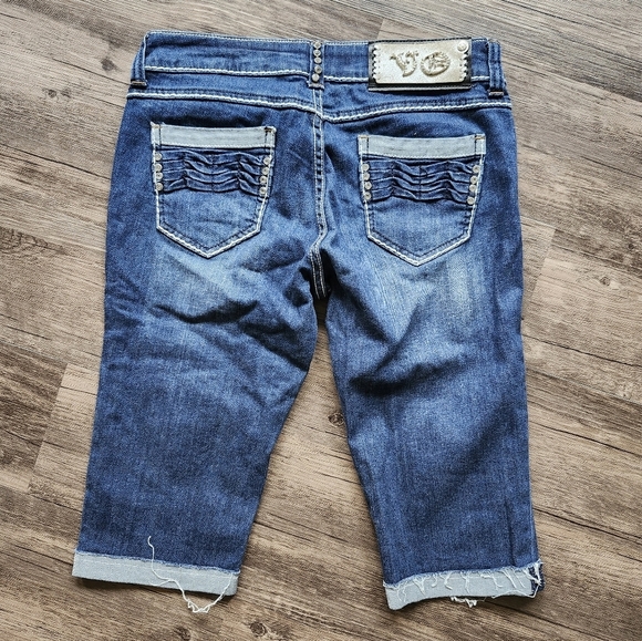 VO Jeans Diamond Studded Bermuda Shorts - Picture 1 of 5